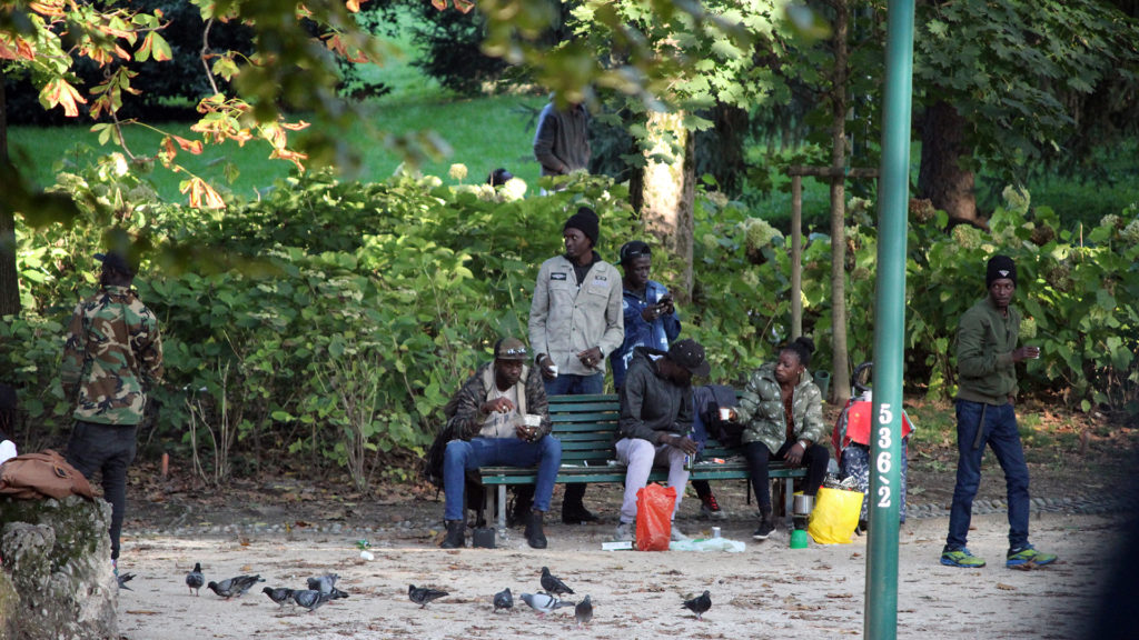 Gambians in Parco Sempione in Milan Italy 2small 1024x576 1