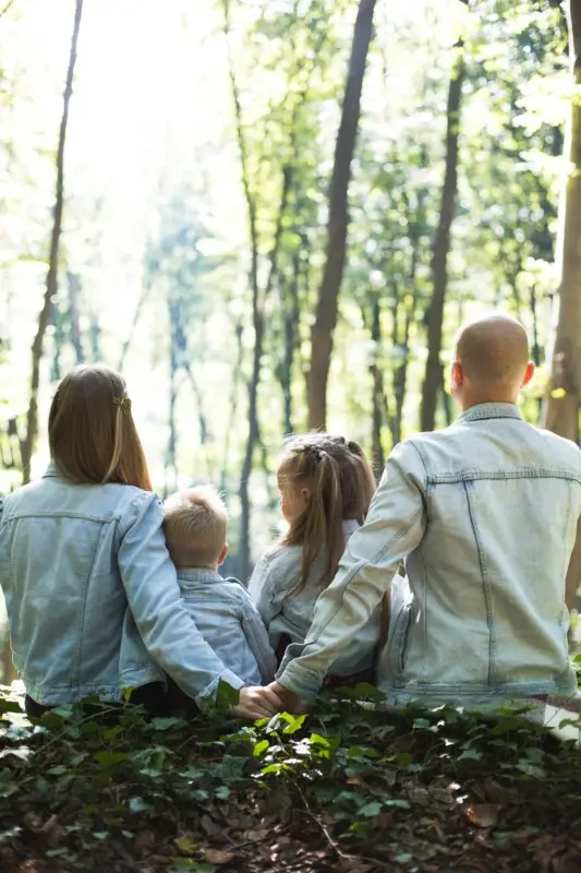 family holding hands