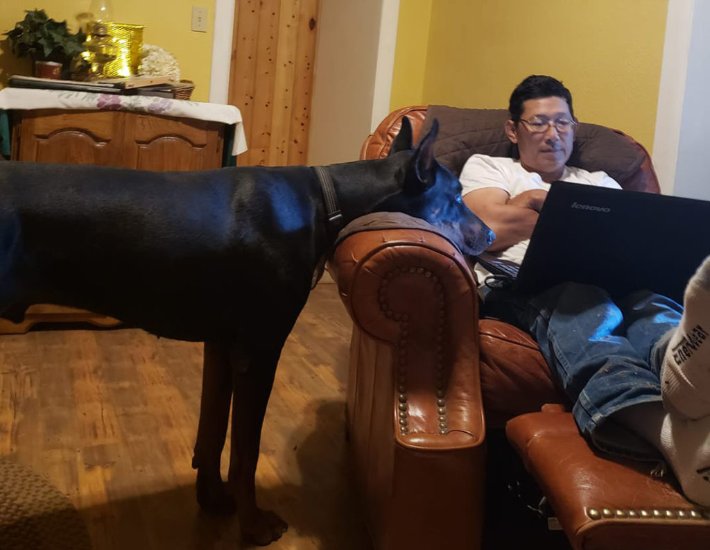 church planter and his dog