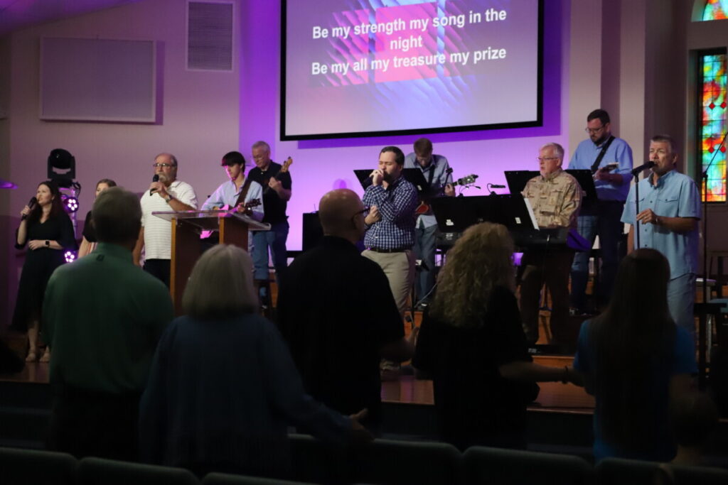 First of two regional prayer gatherings held in White Hall 1 09.07FBCWhiteHall.WorshipTeam